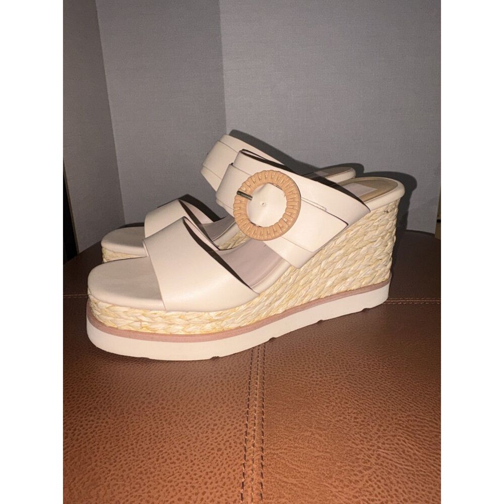 Dolce Vita Espadrille Lauryn in Cream Stella Wedge Sandals | Size 8.5 - Picture 7 of 9